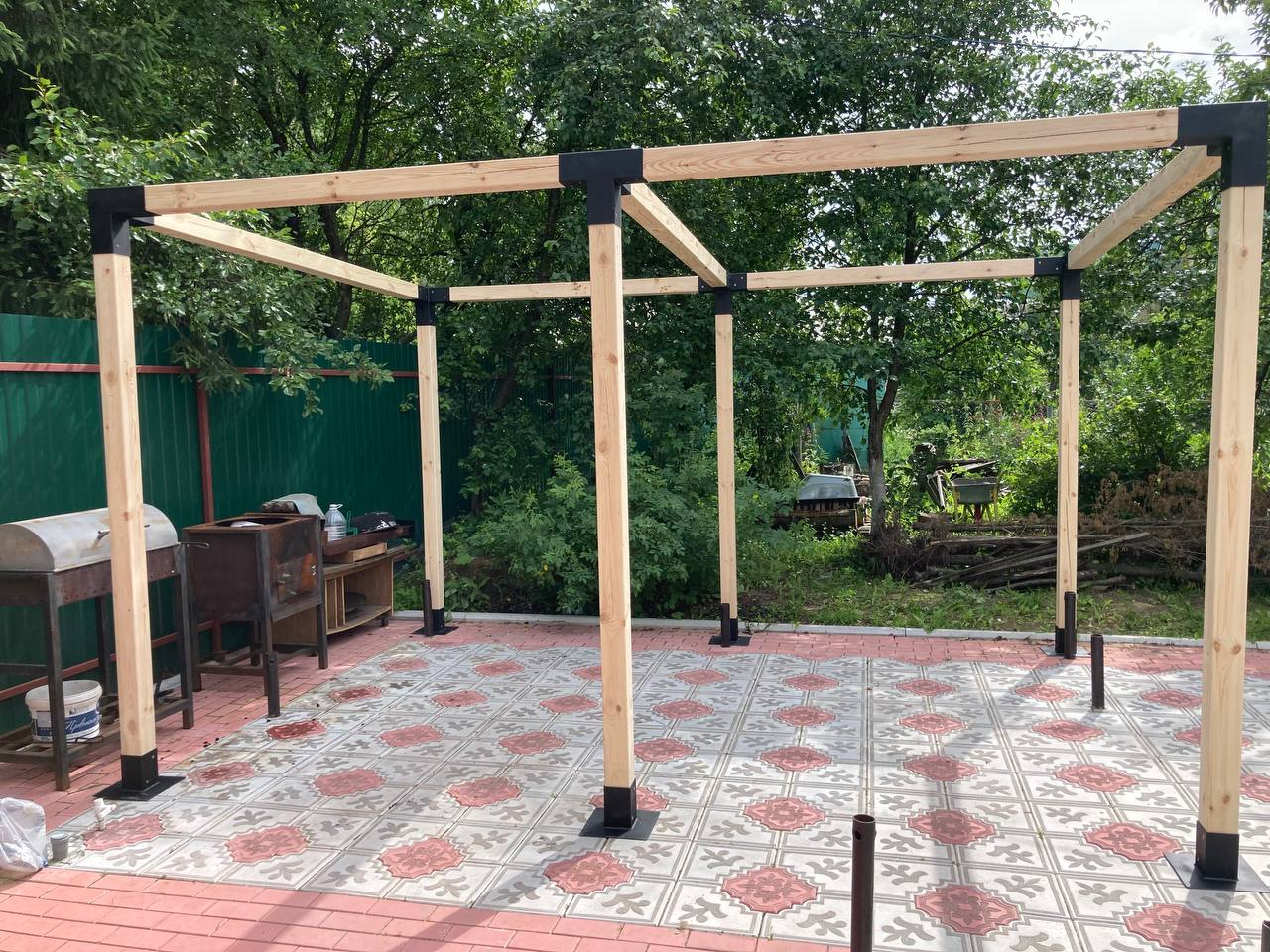 картинка Пергола (брус 90Х90) от мастерской СтройТехМастер